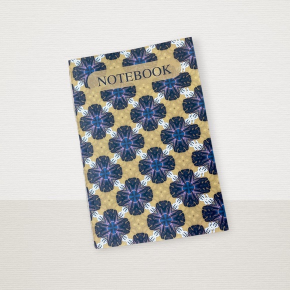 Flowers Batik design note-taking notebook - Picture 1 of 3